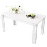 Dining Table Rectangular Modern Simple Oak - White