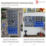 Tool Pegboard, Holder for Workshop, Blue+Grey