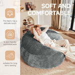 3FT Bean Bag Chair, Sofa Reading Chair for Adults, Soft Fabric