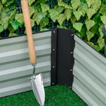 Raised Garden Bed, Open Base Easy Assembly Steel, Grey