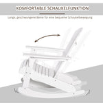 Adirondack Rocking Chair, Weatherproof for Garden/Balcony, White
