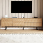 Low TV Cabinet Modern 180cm with Unique 3D Texture