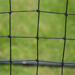 Football Rebounder Kickback Goal Rebound Wall 96x80x96 cm black metal and PE