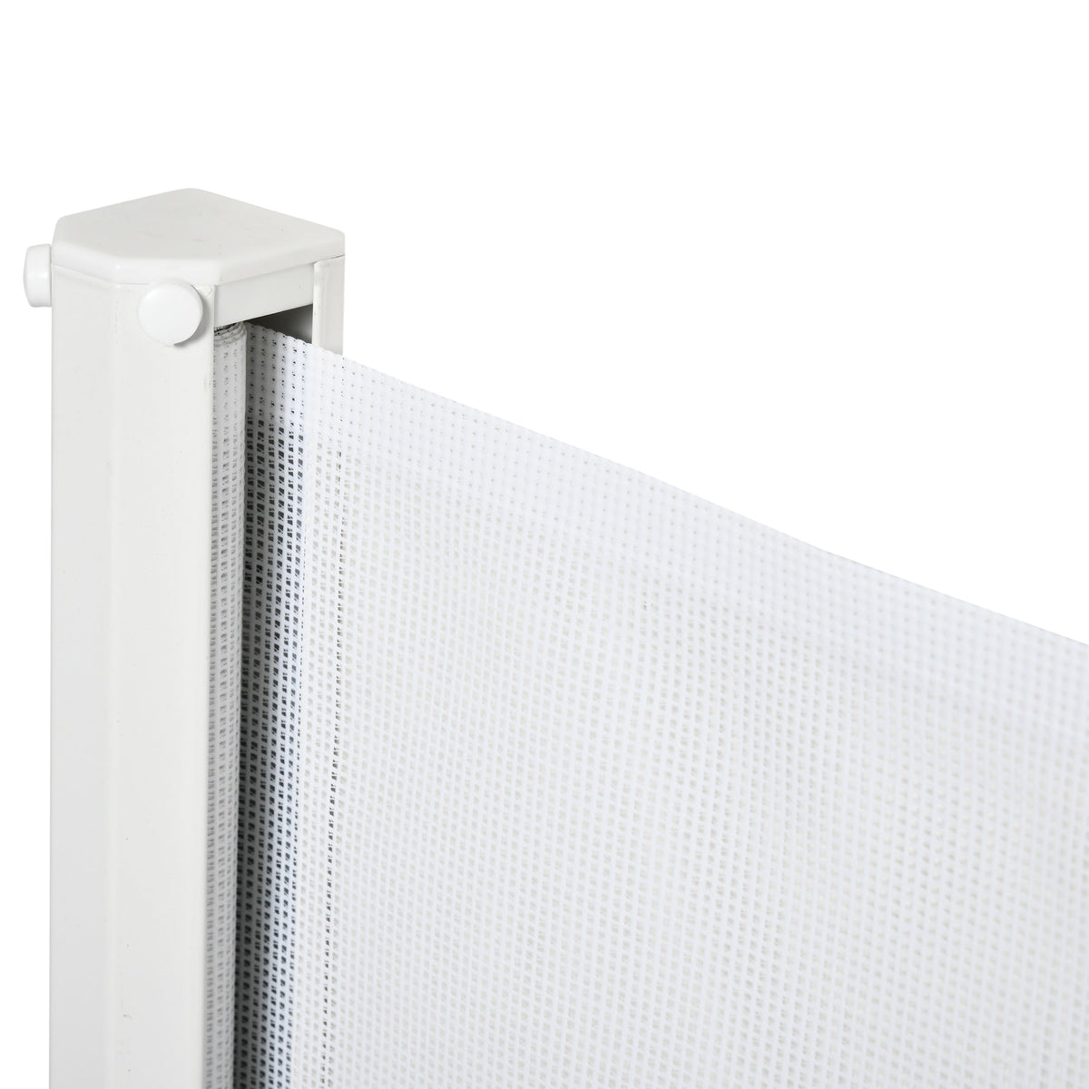 Stair Gate Extendable Door Safety Partition White PVC