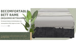 Modern Simple Style Bed Frame 90*200cm Gas Lift Storage Dutch Velvet Grey