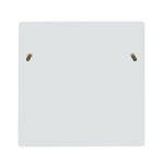Square Wall Mirror 80x80cm Modern Design White Wood Look