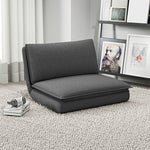 4-in-1 Folding Sofa Bed with Storage Space, Dark Grey