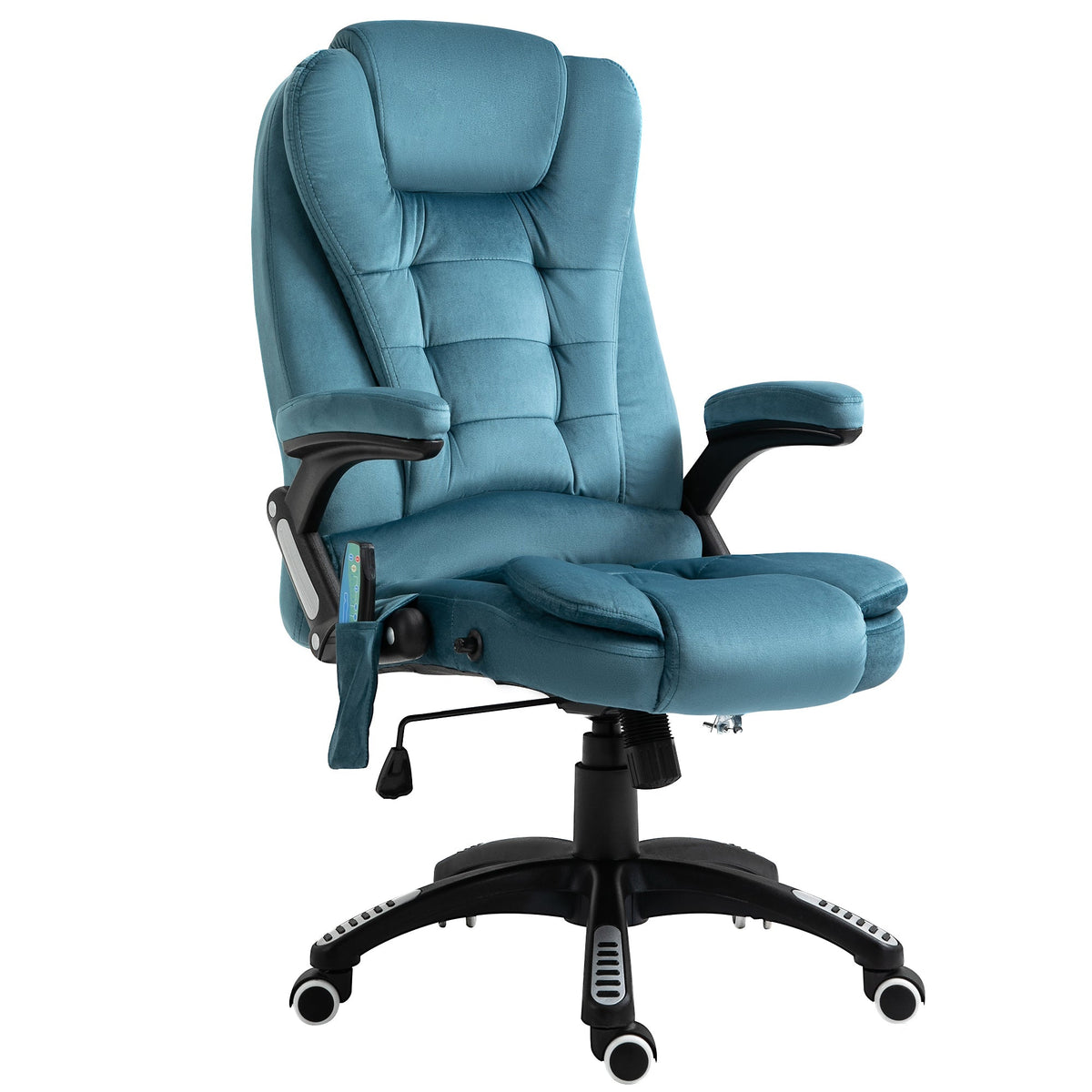 Office Chair Gaming Chair, Massage & Heating Function, Height-Adjustable 120kg, Blue