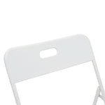 Outdoor 3-Piece Foldable Bistro Set, 2 Chairs & 1 Table, White
