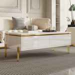 Coffee Table Multifunctional Side Table 100x50x36cm High-Gloss