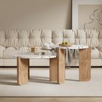 Modern Modular Coffee Table Set of 2 for Living Room, Sofa Side, Balcony