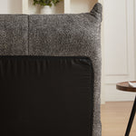 Togo Sofa with Footrest, Armless Floor Lounge Chair with Memory Foam, Chenille