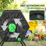 Composter, 65L Rotatable Fast Composter, Plastic