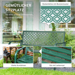 Garden Bench, 280 kg Load Capacity Weatherproof, Dark Green