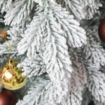 Christmas Tree 180 cm, Artificial Snow, Flame-Retardant, Metal Base