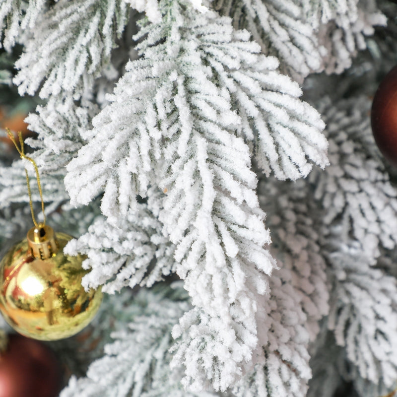 Christmas Tree 180 cm, Artificial Snow, Flame-Retardant, Metal Base