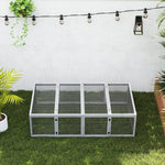 Small Animal Hutch, Outdoor Enclosure, Fir Wood, Grey