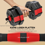 Dumbbell Set 4-in-1 Adjustable 20kg with Barbell