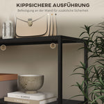 Console Table, 2 Levels, Anti-Tip Device, Steel