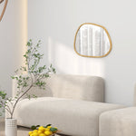 Wall Mirror Asymmetrical, Bathroom Living Room Hallway Bedroom, Wooden