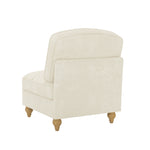 Windsor Sofa without Armrests with 1 Cushion, Chenille, White