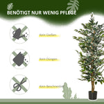 Artificial Ficus Tree 150cm Indoor/Outdoor Plastic Pot