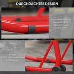 Motorcycle Stand Set, Front/Rear Assembly, 544 kg, Steel Red
