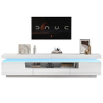 TV Stand 175cm 2 L-Shaped Cabinets LED High-Gloss