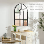 Window Mirror, Metal Frame, Black