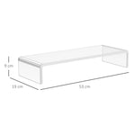 Ergonomic Monitor Stand for Laptop, Computer, Notebook, Transparent Acrylic
