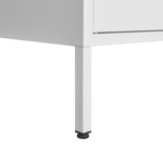 Metal Storage Cabinet 2 Door with Shelves - White