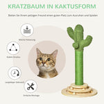 Cat Scratching Post Cactus Tree Sisal Rope Green+Natural