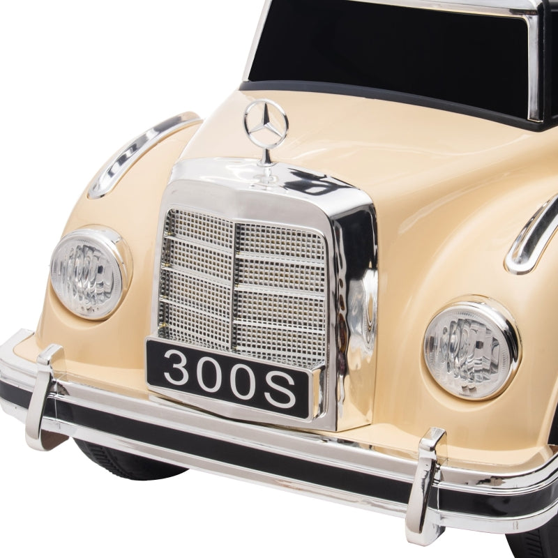 Mercedes Benz Design 300 S Ride-On Toy Car, Beige