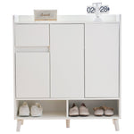 Chest of drawers with adjustable shelves, minimalist home organizer, solid wood