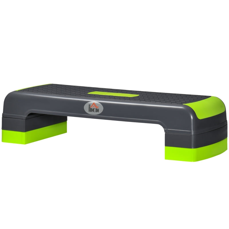 Aerobic Stepper, 3-Level Height Adjustable, 150 kg, Grey/Green
