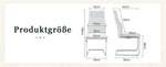 Dining Chair Set of 2 with High Backrest and Padded Seat, White PU Leather and Silver Metal