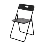 Outdoor 3-Piece Foldable Bistro Set, 2 Chairs & 1 Table, Black
