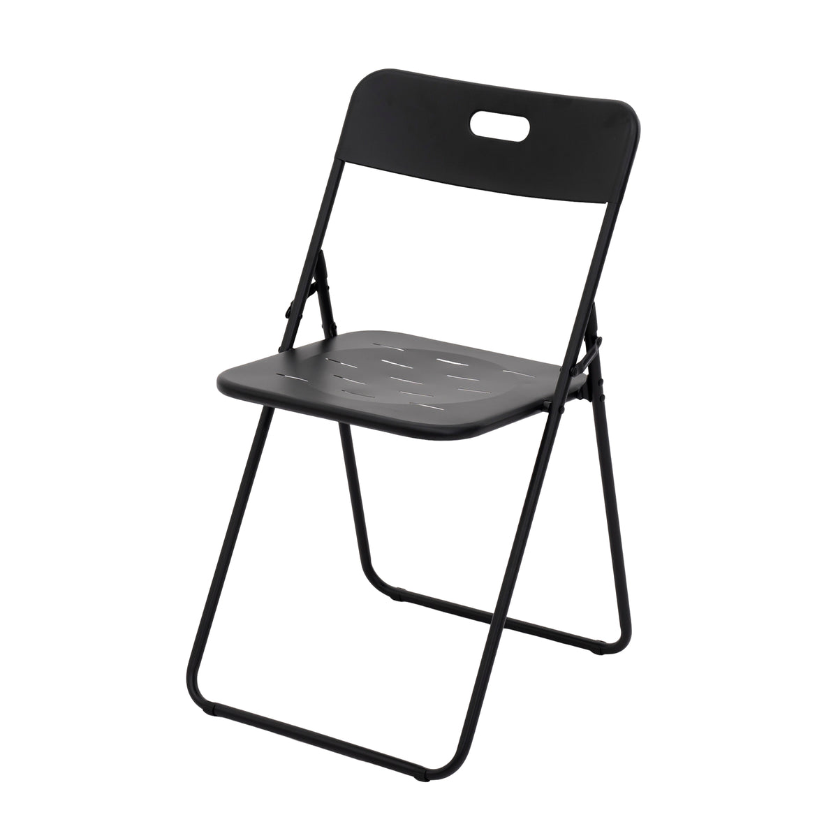 Outdoor 3-Piece Foldable Bistro Set, 2 Chairs & 1 Table, Black