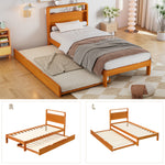 Wooden Bed 90x200cm with 90x190cm Pull-Out Bed, Wood