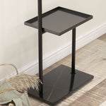 Coat Rack with Hooks & Tray, Hallway, Black