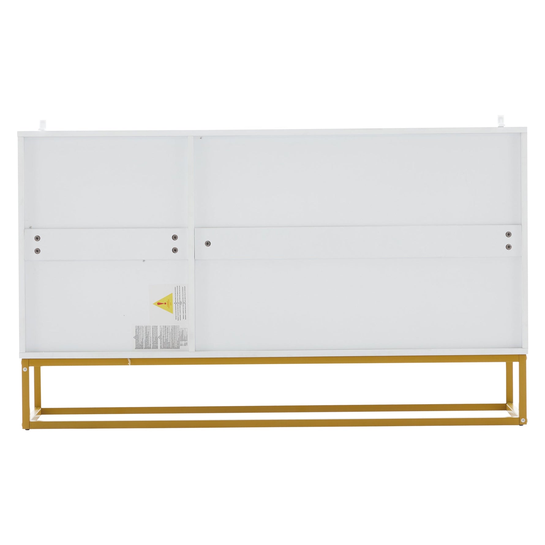 Sideboard, Modern Buffet Cabinet with 4 Compartments, 130 cm Wide, High-Gloss