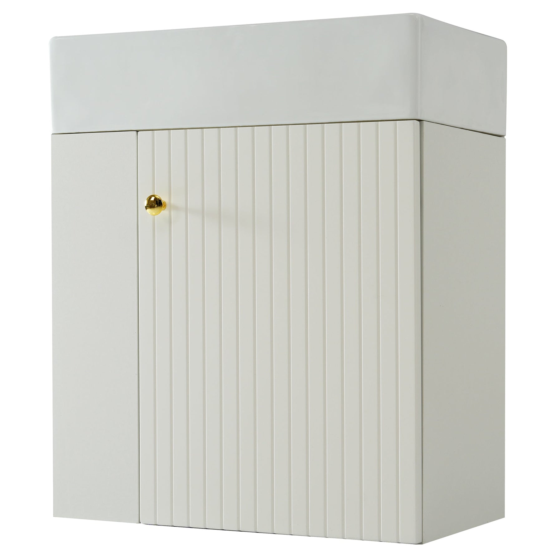 Bathroom Furniture Washbasin with Vanity Unit 55cm, Hanging White