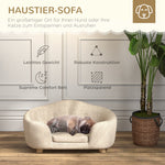 Dog Sofa Plush Cushion Small Pine Cream White