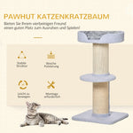 Cat Tree, Scratching Post, Platform, Sisal, Light Blue