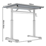Adjustable Study Desk - Height-Adjustable, Multi-Purpose Home/Office, Compact