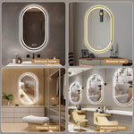 Full-Length Standing Mirror 161.5x50cm - Black Aluminum Frame