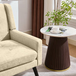 2-Piece Accent Armchair Set - Single & Double, Upholstered, Solid Wood Legs