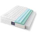 Spring King Mattress, 7-Zone Cold Foam Pocket Springs, 140x200cm Microfiber