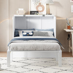 Wall Bed, 90x200 cm, Slatted Frame, Youth, White