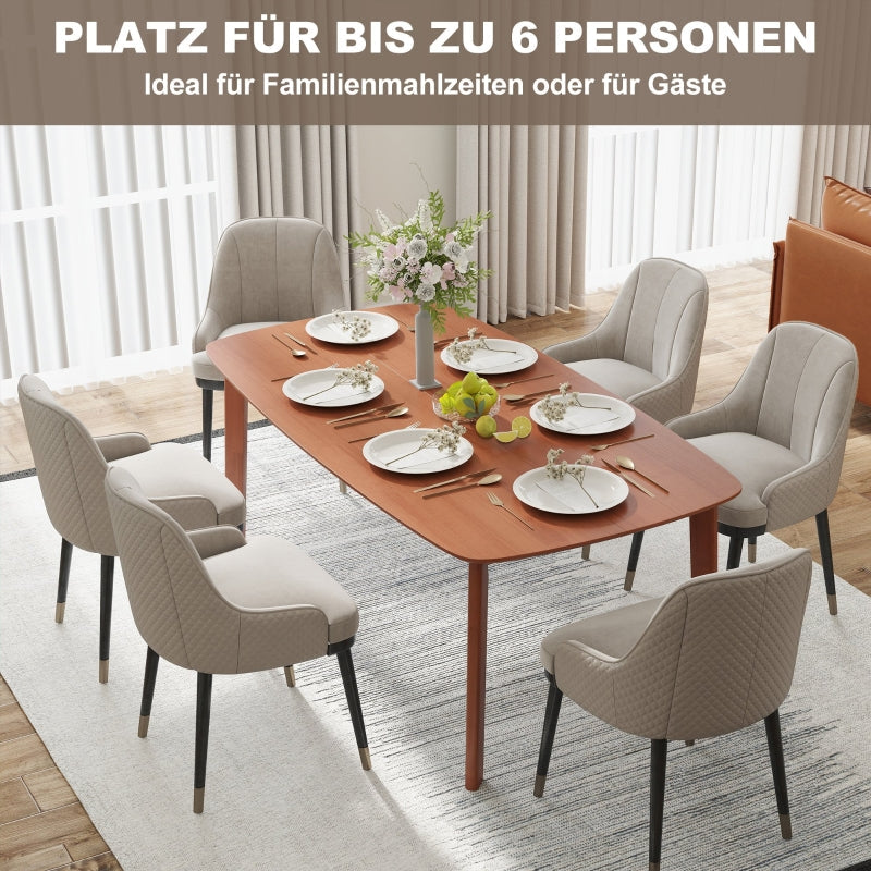 Dining Table, Country Style 150 x 80 cm, Brown Wood